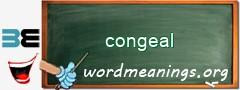 WordMeaning blackboard for congeal